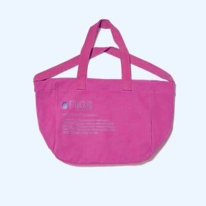Figs Scrubs Canvas Tote in Raspberry Sorbet (Hot Pink)